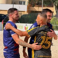 Jogadores dos Metralhas a celebrar