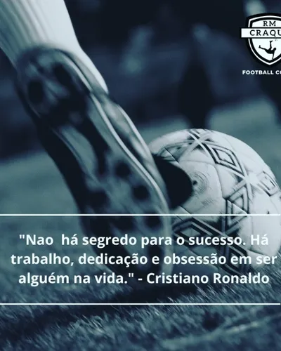 Publicação antiga: Citação de Cristiano Ronaldo sobre trabalho e dedicação