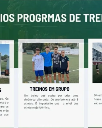 Publicação antiga: Vários programas de treino
