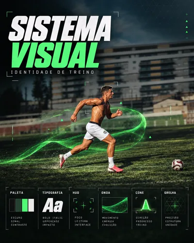 Sistema visual: identidade de treino do RM Craque