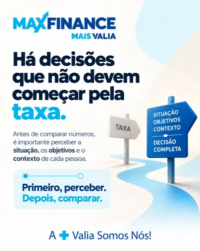 Há decisões que não devem começar pela taxa